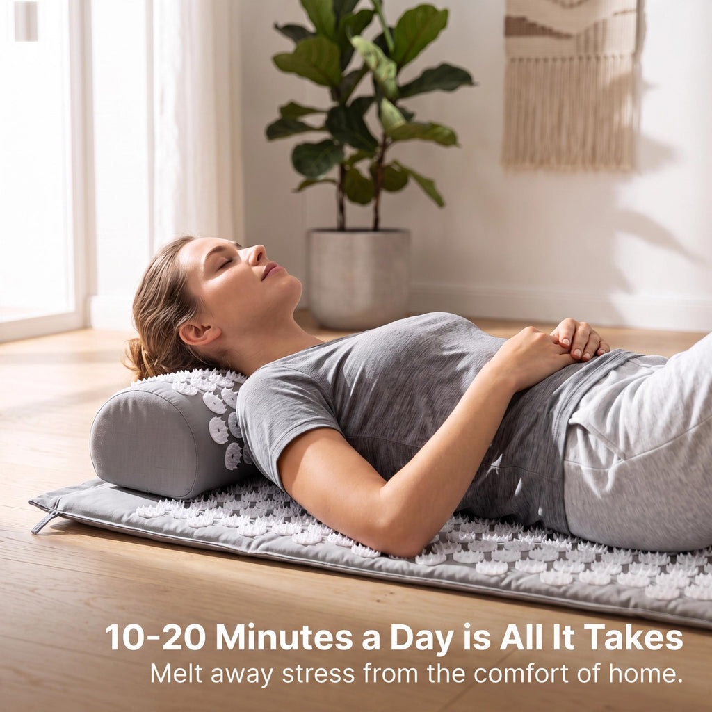 Acupressure Mat & Pillow Set — Relieve Tension & Improve Sleep
