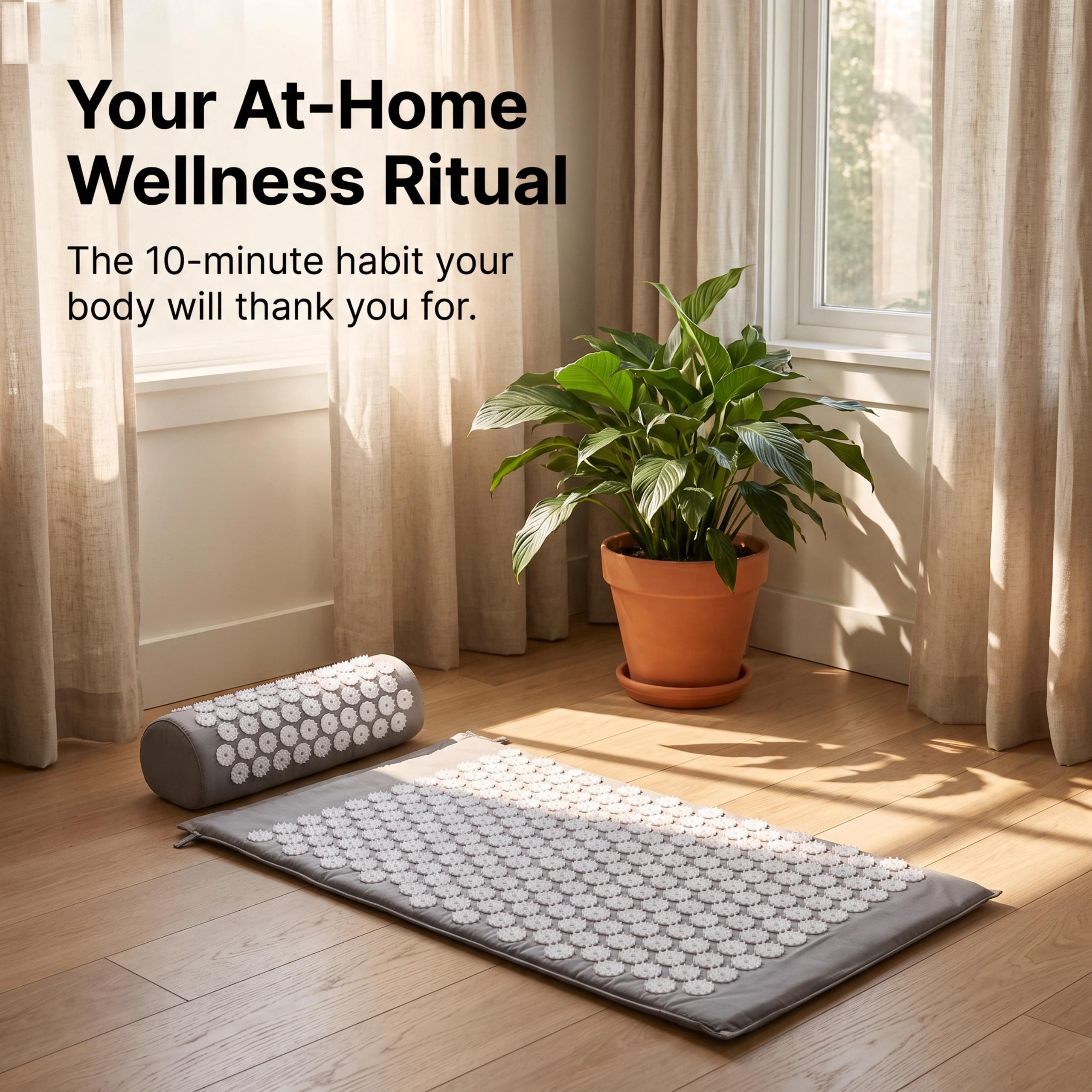Acupressure Mat & Pillow Set — Relieve Tension & Improve Sleep